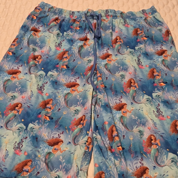 Disney Blue Mermaid Pajama Pants - Picture 1 of 4